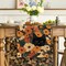 Black Cat Sunflower Daisy Spring Table Runner, Seasonal Summer Kitchen Dining Table Decoration for Home Party Decor 13x48 Inch